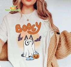 Booey Spooky Season Bluey Halloween Shirt Not Scary Bluey Halloween Costume Teen Halloween, Family Costumes, Adult Halloween Costumes, Blue Heeler, Teacher Outfits, Boy Birthday Parties, Halloween Spooky, Look Stylish