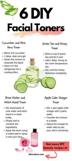 Witch Hazel Toner, Green Tea And Honey, Aloe Green, Clean Bottle, Best Makeup Brushes, Facial Toner