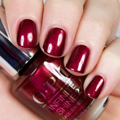 A vivacious chianti red. COLOR: Reds FINISH: Pearl Neutral Wedding Nails, Ballerina Style Nails, Toe Nail Color, Popular Nails, Opi Nails