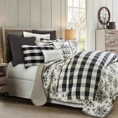 Camille Buffalo Check Bedding Set Duvet Cover Set / Twin / Black Comforter / Duvet Cover Buffalo Check Bedding, Farmhouse Bedding Sets, Twin Comforter Sets, Farmhouse Bedding, Rustic Bedding, Twin Comforter, King Comforter Sets, Queen Comforter Sets, Bedding Stores