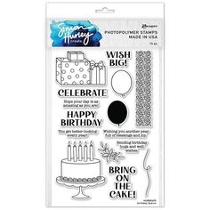 the stamp shop happy birthday clear stamps