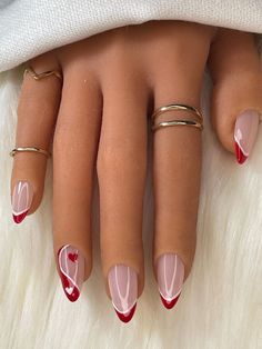 White Nail, Heart Nails, Valentine's Day Nails, Valentines Nails, Best Acrylic Nails, Cute Acrylic Nails, Nude Nails, Almond Nails