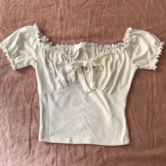 Off The Shoulder Top Size M, Fits Like A Small Crop Fit Never Worn, Perfect Condition American Threads, Off Shoulder Top, Off The Shoulder Top, Off Shoulder Tops, Black Cream, My Wardrobe, Clothes Accessories, Fashion Inspo Outfits, Shoulder Top