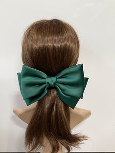 Satin Bow Clip Satin Big Bow Women Hair Clip Hair - Etsy Bow Women, Bow Clip, Clip Hair, Big Bow, Big Bows, Satin Bow, Barrette Clip, Bow Clips, Barrettes