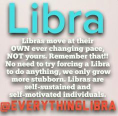 there is a quote that says libra on the front and back of this poster