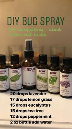 Essential Oil Bug Spray, Diy Bug Spray, Bug Spray Recipe, Now Essential Oils, Insect Spray, Essential Oil Spray, Diy Kosmetik