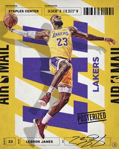 a basketball card with the lakers's lebron james on it