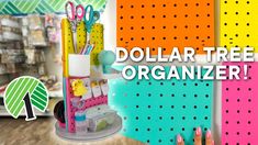 the dollar tree organizer is on display in a store