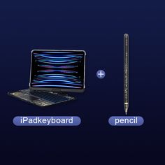 a laptop computer sitting on top of a desk next to a pen