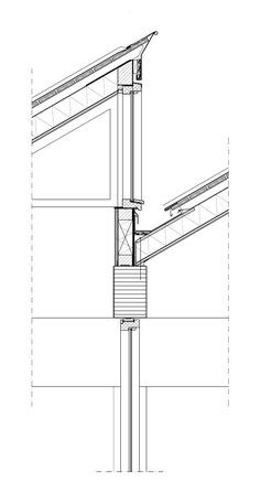 an architectural drawing of the side of a building