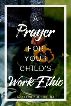 a person holding a flower with the words prayer for your child's work ethnic