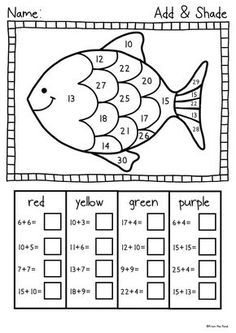 an addition and subtraction worksheet to help students learn how to read numbers