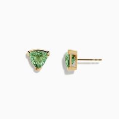 14K Yellow Gold Green Amethyst Stud Earrings Yellow Gold Round Green Amethyst Jewelry, Green Amethyst Gemstone Earrings, Faceted Round Green Amethyst Jewelry, Green Faceted Amethyst Jewelry, Elegant Faceted Green Amethyst Earrings, Amethyst Studs, Yellow Stone, Effy Jewelry, Jewelry Stand