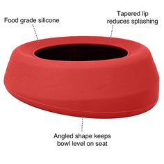 an image of a red bowl with instructions on how to put the lid in it