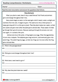 the life cycle worksheet for reading and writing about plants with pictures on it