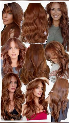 #hair#redhair Red Long Hair, Copper Brown Hair, Cinnamon Hair, Rambut Brunette, Red Hair Inspo, Brown Hair Looks, Ginger Hair Color, Hairstyles For Layered Hair, Hair Color Auburn