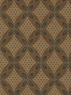 a brown and black pattern with leaves on it