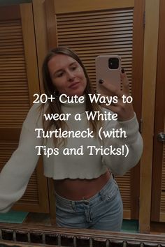 Discover the perfect blend of simplicity and cuteness with these white turtleneck outfits, designed to elevate your aesthetic effortlessly. Click now to explore the chic and timeless fashion inspiration! Tank Top Styling