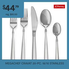 a set of silverware with the price $ 4 99