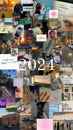 a collage of images with the words 2012 written on them