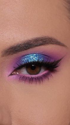 Drag Make-up, Purple Eye Makeup, Cute Eye Makeup, Purple Makeup