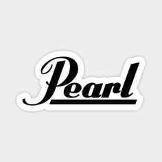 the word peal is written in black and white on a sticker that says,