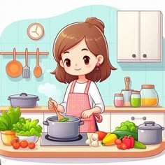 ibu memasak di dapur kartun transparent backkgrou - Pencipta Imej daripada Microsoft Bing Mother Cooking Drawing, Kitchen Cartoon Background, Mother Cooking Illustration, Mother Cooking Cartoon, Chef Images Cartoon, Hindi Poems For Kids, Kitchen Cartoon, Cartoon Chef, Teaching Reading Skills