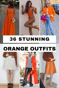 Pin this for a burst of sunny citrus chic fashion inspo! Elevate your style with these vibrant orange outfit ideas that will make you stand out. #OrangeOutfits #FashionInspiration #StylishWardrobe