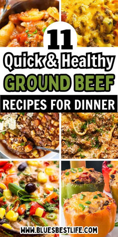 A collection of healthy ground beef recipe. Healthy Ground Beef Recipes For Dinner, Casseroles With Ground Beef, Ground Beef Meals, Healthy Ground Beef Recipes, Best Ground Beef Recipes, Beef Meals, Cube Steak Recipes, Healthy Ground Beef, Beef Dinners