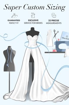 Service Super Custom - Olivia Bottega Dream Wedding Dresses, Body Shape, Body Shapes, Custom Sizing, Dream Wedding, Perfect Fit, Wedding Dress, Sewing, Design