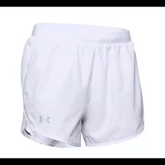 Nwt. White. Medium. Small Stain On Waist Band, Will Likely Come Off When Washed. See Photo. Under Armour Running, Running Shorts Women, Sport Bra Top, Under Armour Shorts, Shorts Womens, Active Wear Shorts, Under Armour Women, Color Shorts, Running Shorts