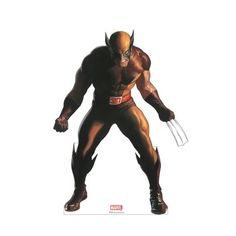 a drawing of wolverine from the avengers comics, with his hands on his hips and legs crossed