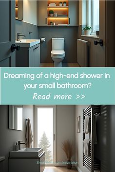 Space-efficient luxury shower in small bathroom Unique Small Bathroom, Small Bathroom Wallpaper Ideas, Small Bathroom Wallpaper, Bathroom Wallpaper Ideas, Narrow Bathroom, Creative Bathroom