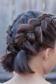 French Braid Short Hair, French Braid Hairstyles, Short Braids, Penteado Cabelo Curto, Short Hair Updo, Trending Hairstyles, Braids For Long Hair, Box Braids Hairstyles, Braids For Short Hair