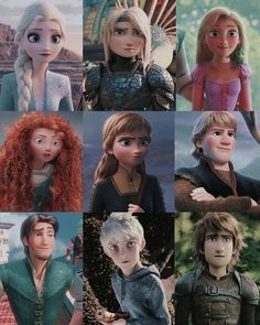 the many faces of frozen princesses