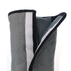 a close up of a pair of boots with zippers