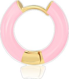 Pink Enamel Hoop Earrings, Pink Enamel Hoop Jewelry, Pink Hypoallergenic Hoop Earrings, Pink Hypoallergenic Hoop Jewelry, Hypoallergenic Pink Hoop Jewelry, Pink Round Huggie Earrings, Gold Enamel Round Huggie Earrings, Earrings For Girls, Women Gifts