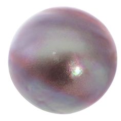 a purple pearl ornament on a white background