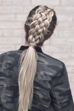 Braid pony Fishtail Braid, Long Blonde, Hair Dos, Gorgeous Hair, Pretty Hairstyles, Hair Looks, Hair Goals, Hair Hacks, Hair Trends