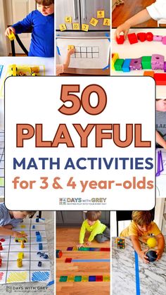 Looking for ways to help your child learn math at home? Save this list of 50 math activities for kids! Kids learn math by practicing counting, graphing, measuring, learning shapes, and sorting through hands on play. Whether you have toddlers, preschoolers, or big kids at home, there are so many creative ways to teach math through fun hands-on learning opportunities. Discover all of my favorite play based math activities that will boost your child’s understanding of early math concepts. Preschooler Math Activities, Simple Maths Activities Eyfs, Learning Ideas For Preschoolers, At Home Prek Activities, Hands On Preschool Activities At Home, Play Based Math Activities For Preschool, Math Activities For Three Year Olds, Learning To Count Activities, Hand On Activities For Preschoolers