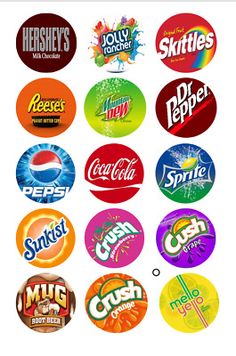 the logos on different types of sodas are shown in this screenshot from their website