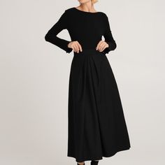 The black ankle-length Messina wool skirt is an elegant and classic piece of clothing. It is crafted from high-quality wool on a viscose lining. There are pleats at the front and back, which add volume and elegant shape to the skirt. Pockets in the side seams are a practical but discreet addition. Such a model combines classics with comfort and attention to detail, perfectly matching formal and casual styling. Main fabric: Wool 98%, Elastane 2% Lining: Viscose 100%    Dry cleaning only Polish Clothing, Animal Print Party, Knit Loungewear, Skirt Pockets, Stocking Fillers For Her, Holiday Party Outfit, Wool Skirt, Messina, Black Midi