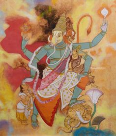 Avatar Painting, God And Goddess, God Artwork, Durga Painting, Moonlight Painting