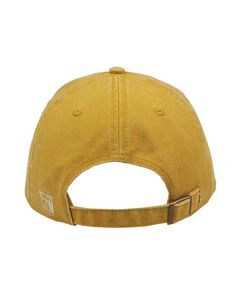 Pigment-Dyed Cap - MUSTARD YELLOW - ADJUSTABLE | The Game Men's Pigment-Dyed Cap in Mustard Yellow Size Adjustable | Cotton Yellow Cotton Dad Hat, Yellow Cotton Dad Hat With Curved Brim, Yellow Cotton Curved Brim Dad Hat, Yellow Cotton Hat For Outdoor, Casual Yellow Baseball Cap For Outdoor, Casual Yellow Hat With Curved Visor, Yellow Cotton Outdoor Hat, Yellow Cotton Baseball Cap With Curved Bill, Casual Yellow Dad Hat