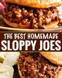 the best homemade sloppy joes