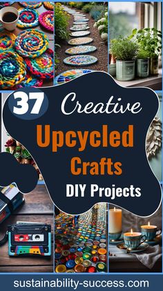 37 Upcycled Crafts: Innovative Diy Projects For Sustainable Creativity Egg Carton Projects, Material Scraps Ideas Diy Crafts, Upcycled Art Ideas, Recycle Repurpose Diy, Recycle Art Projects, Upcycle Organization, 4h Project Ideas For Fair, Reuse Diy Ideas, Upcycled Art Projects