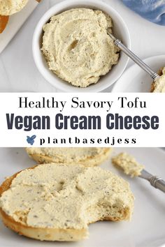 healthy savory tofu vegan cream cheese is an easy and delicious appetizer