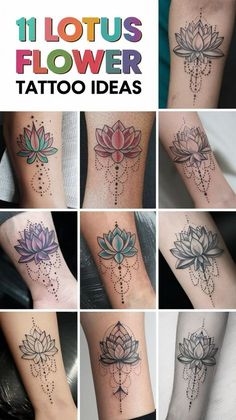 many different tattoos on the legs and feet are shown in this collage with text that reads