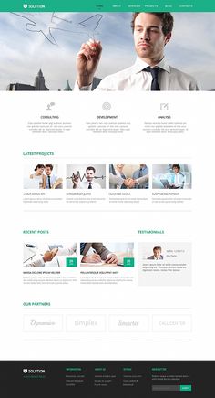 the business wordpress theme is clean and modern