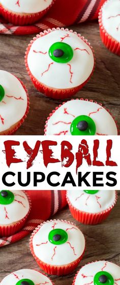 these eyeball cupcakes are so cute and easy to make